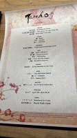 Tancho Japanese menu