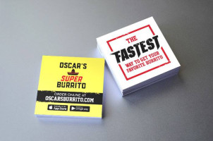 Oscar's Super Burrito menu