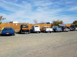 50s Diner Backseat Rv Park outside