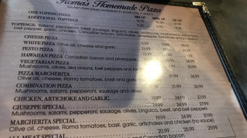 Roma 2 Pizzeria menu