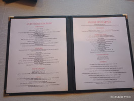 Old Stone Station menu