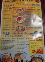 Sol De Mexico Incorporated menu