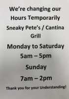 Cantina Grill Sneaky Petes inside