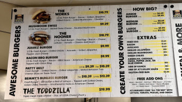 Jc's Burger House menu