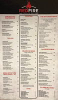 Red Fire American Grill menu