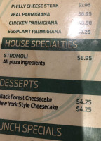 Alfredo's Pizza Pasta menu