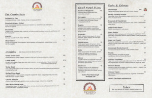 Veneto Wood Fired Pizza Pasta menu