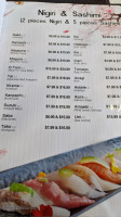 Yoshi Sushi menu