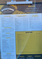 Renegade Coffee Company menu