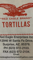 Red Eagle El Porvenir Tortilla menu