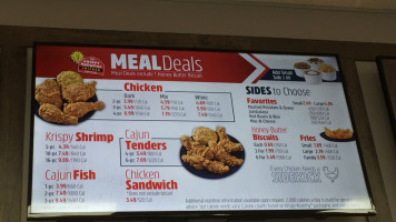 Krispy Krunchy Chicken And Pizza menu