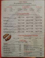 Sal's Pizza menu