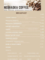 Nebraska Coffee menu