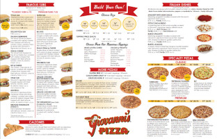 Giovanni's Pizza menu