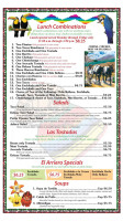 El Arriero menu