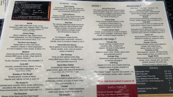 Jaspers Café menu