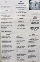 Burger Shack menu