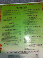 Manoa Diner Deli menu