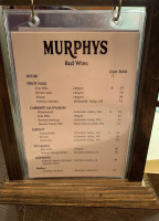 Murphy's On The River menu