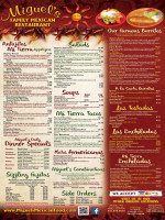 Miguel's Family Mexican menu