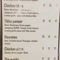 Olives Pizza menu