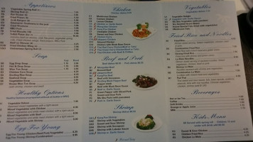 Imperial China Cafe menu