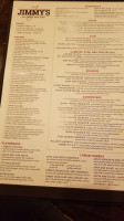 Jimmy's Kitchen And menu