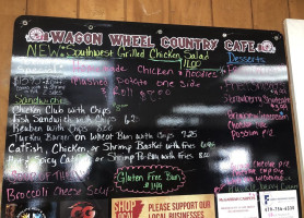 Wagon Wheel Country Cafe menu