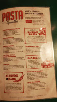 Oregano's menu