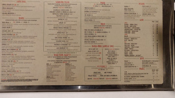 Sauce Pizza Wine menu