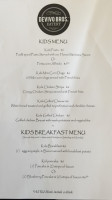 Devivo Bros. Eatery menu