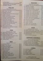 Shang Hai Chinese menu