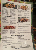 Rainforest Cafe menu