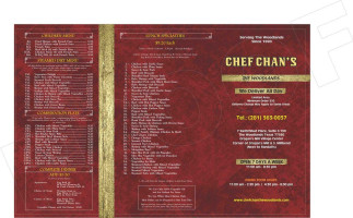 Chef Chan’s The Woodlands menu