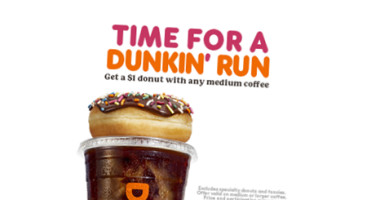 Dunkin' outside