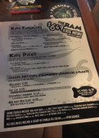 Ram Brewery menu