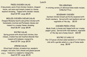 Bacon's Bistro And Cafe menu