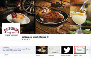 Saltgrass Steak House menu