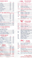 China Palace menu