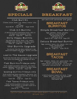 Hey Juan Burritos menu