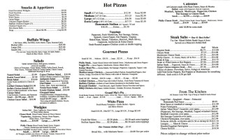 Veltre's Pizza menu