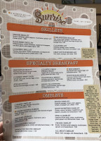 Sunrise Skillet menu