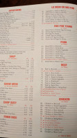 Great Wall Chinese menu