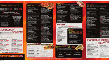 Zesto Pizza Grill menu