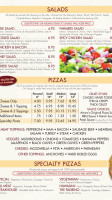 Arturo's Pizza Kitchen menu