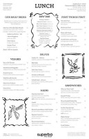 Superba Food Bread Hollywood menu