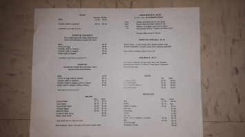 Ernesto's menu