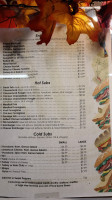 Bella Mia menu