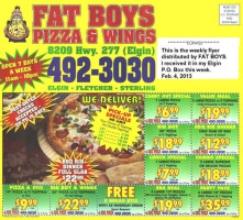 Fat Boys Pizza And Wings food