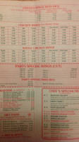 Chop Stix Chinese Restaurant menu